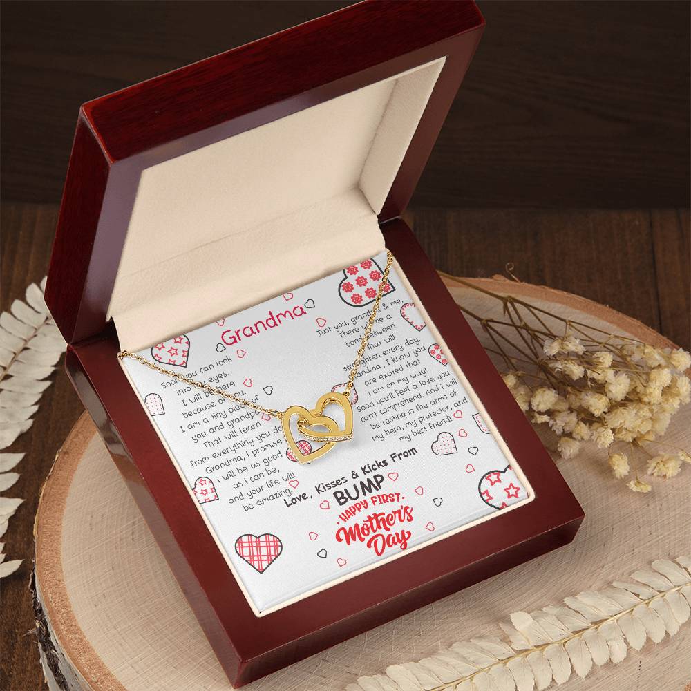 Grandma | I will be as good as I can be, and your life will be amazing - Interlocking Hearts Necklace