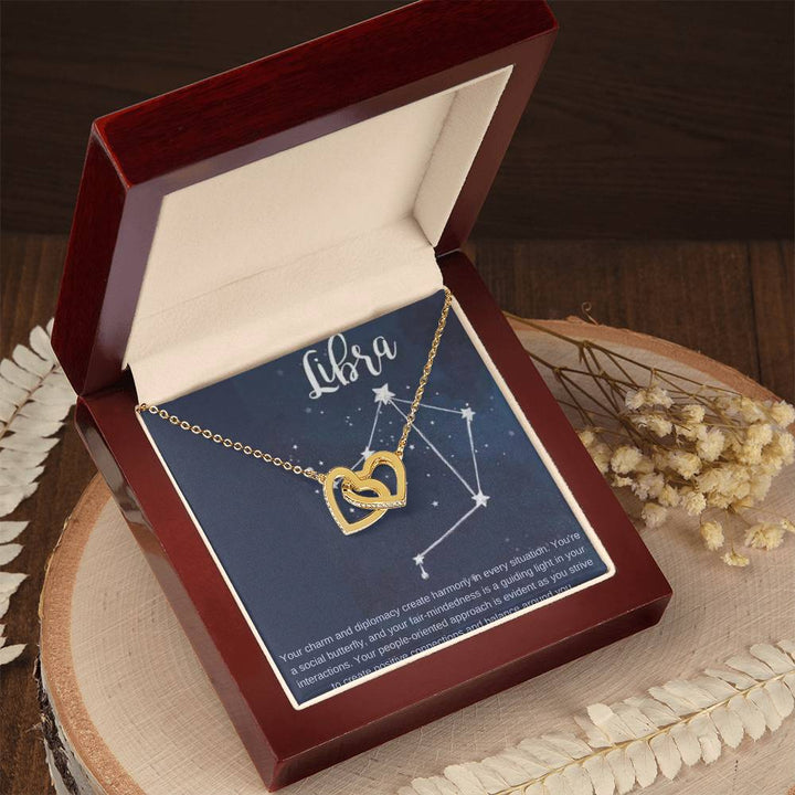 Libra | Your charm and diplomacy create harmony in every situation - Interlocking Hearts Necklace