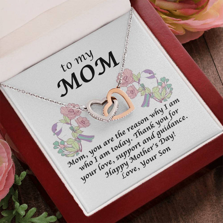 Happy Mother's Day | You are the reason why I am who I am today. - Interlocking Hearts Necklace