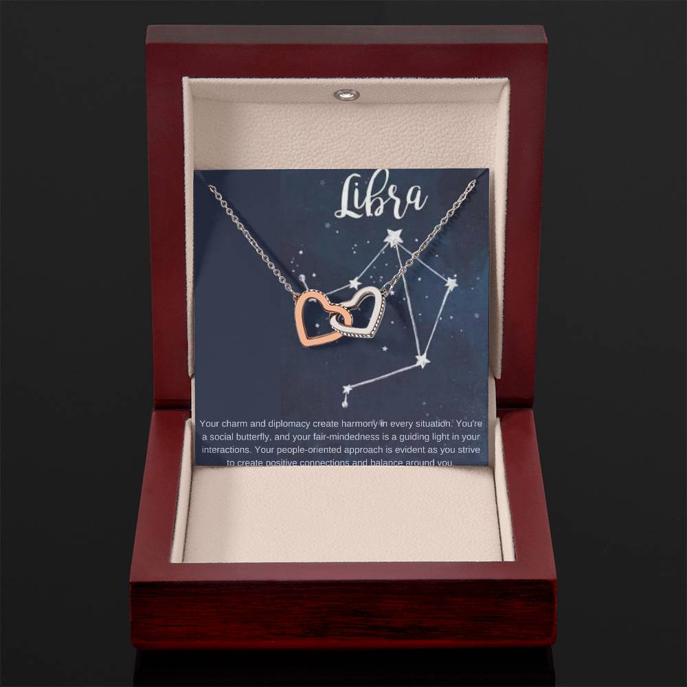 Libra | Your charm and diplomacy create harmony in every situation - Interlocking Hearts Necklace