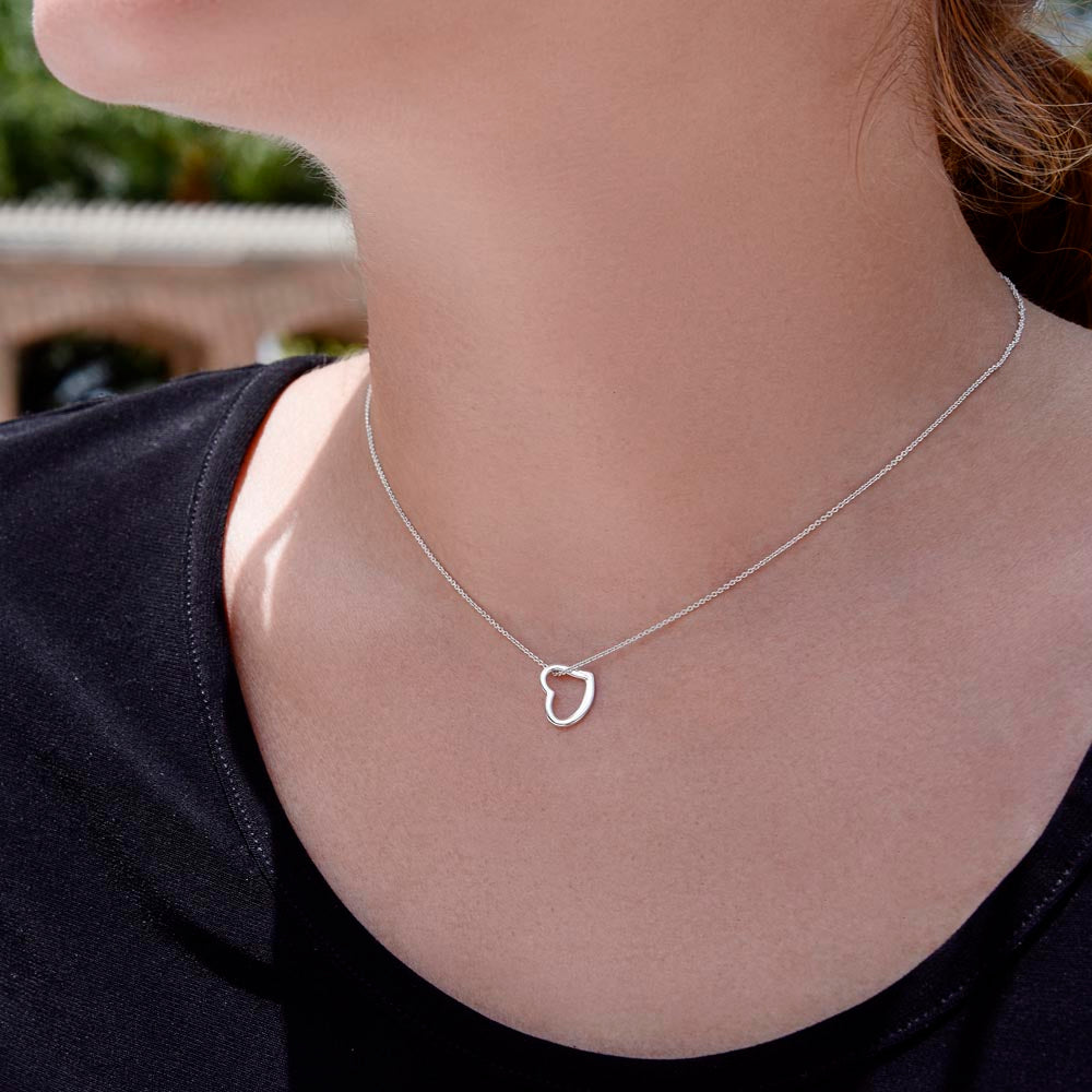 To My Brilliant Daughter | You have shown immense dedication and perseverance to reach this point - Delicate Heart Necklace