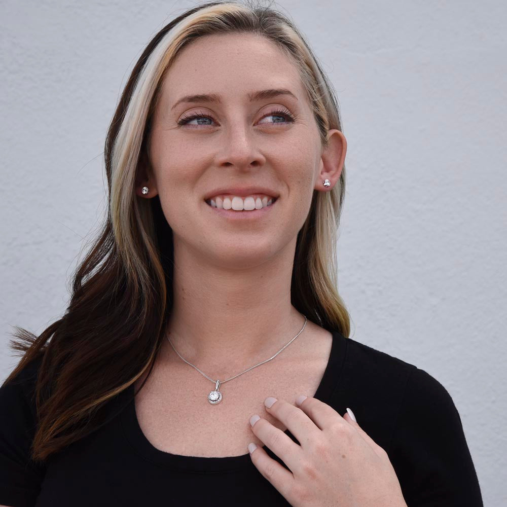 It's a good thing I have my Library Card, Because I am totally checking you out - Eternal Hope Necklace and Cubic Zirconia Earring Set