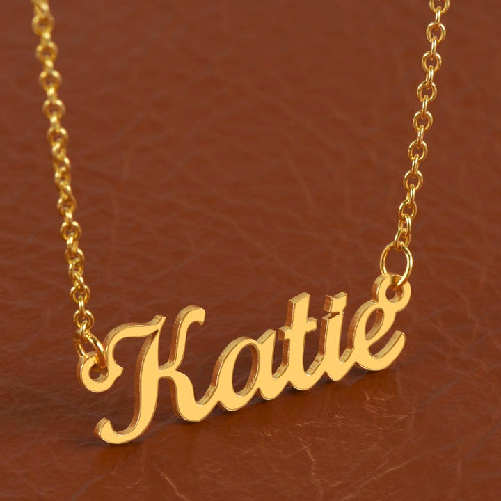 To My Beautiful Wife | Side by Side or Miles Apart You are always in my Heart - Personalized Name Necklace