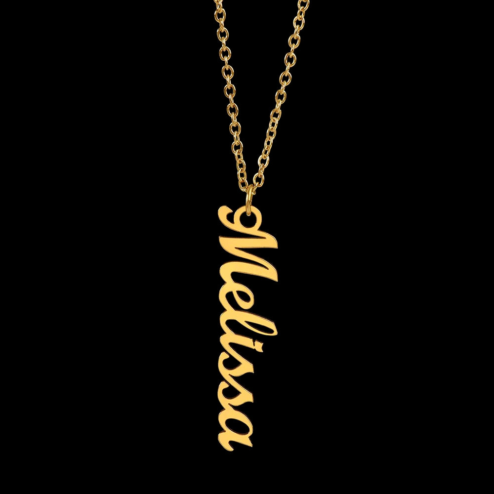 To My Mom | You are not just my Mother, but my confidant, my role model, and my best friend. - Personalized Vertical Name Necklace