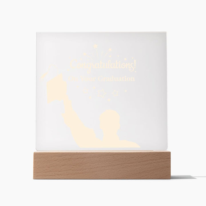 Congratulations! On your Graduation - Square Acrylic Plaque