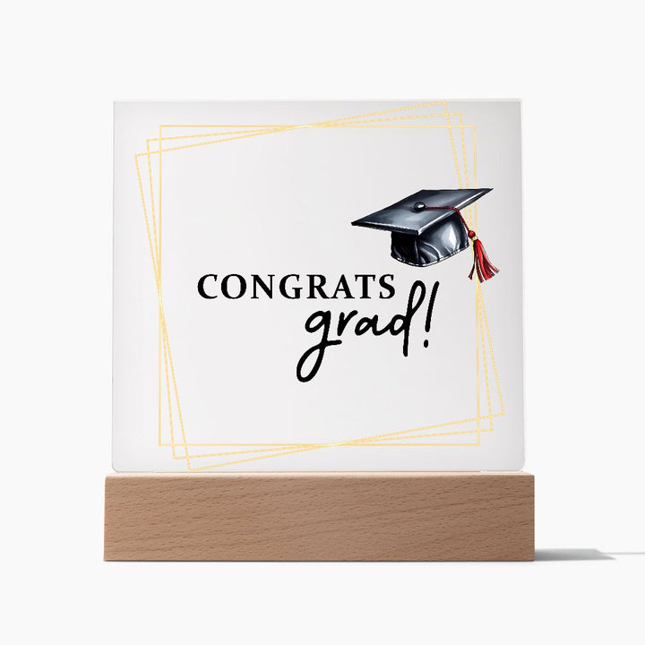 Congrats Grad! - Square Acrylic Plaque