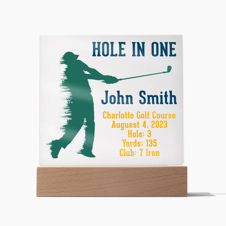 Hole in One | John Smith - Square Acrylic Plaque