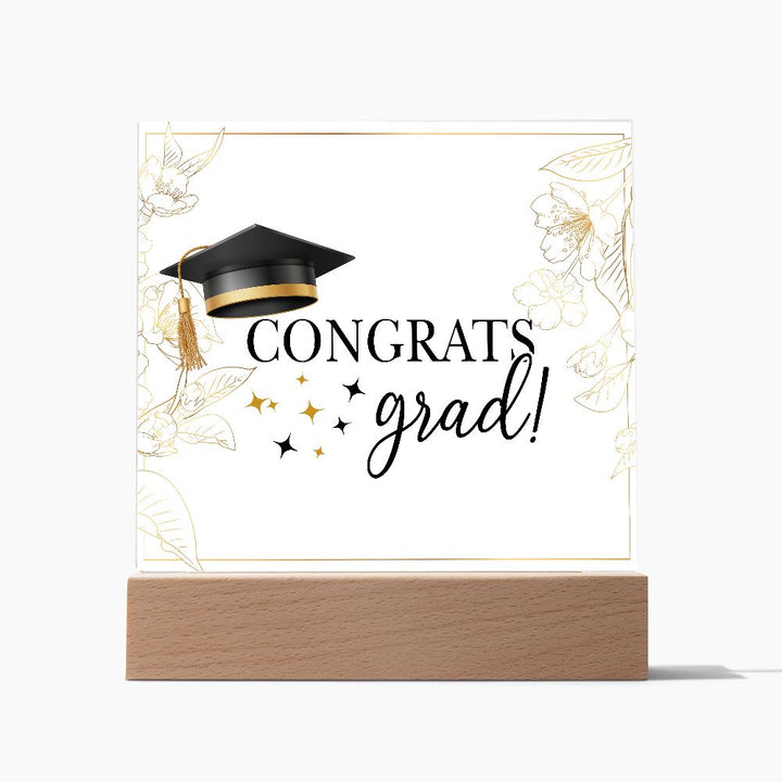 Congrats Grad! - Square Acrylic Plaque