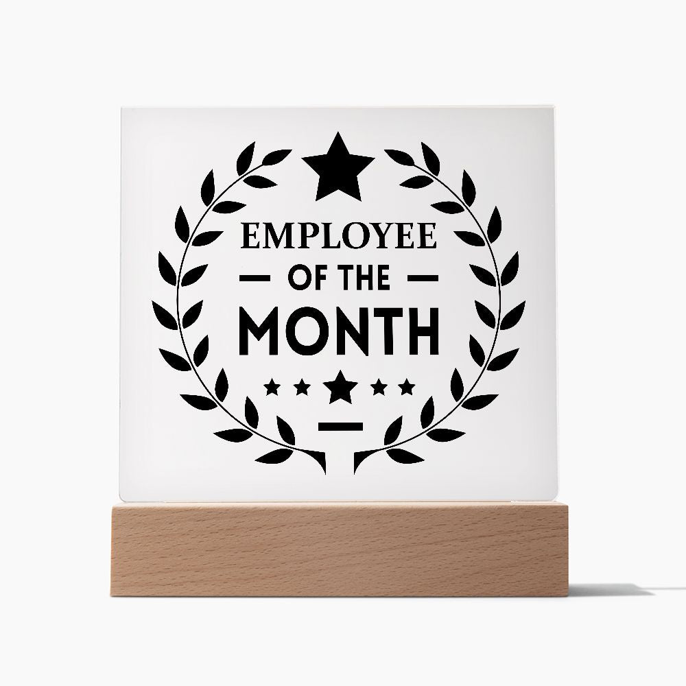 Employee of the Month - Square Acrylic Plaque