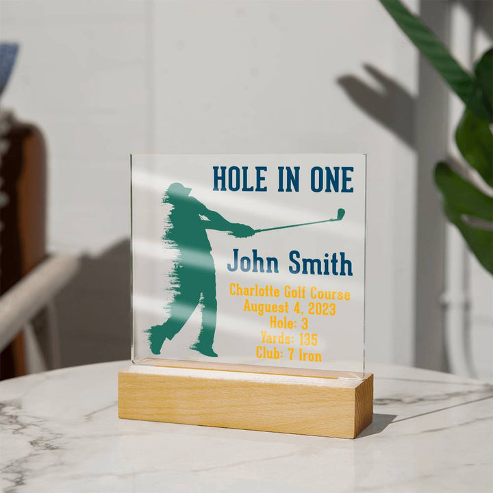 Hole in One | John Smith - Square Acrylic Plaque