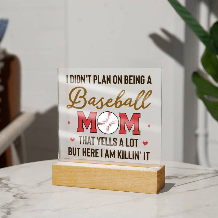 Baseball Mom | But Here I am killin' it - Square Acrylic Plaque