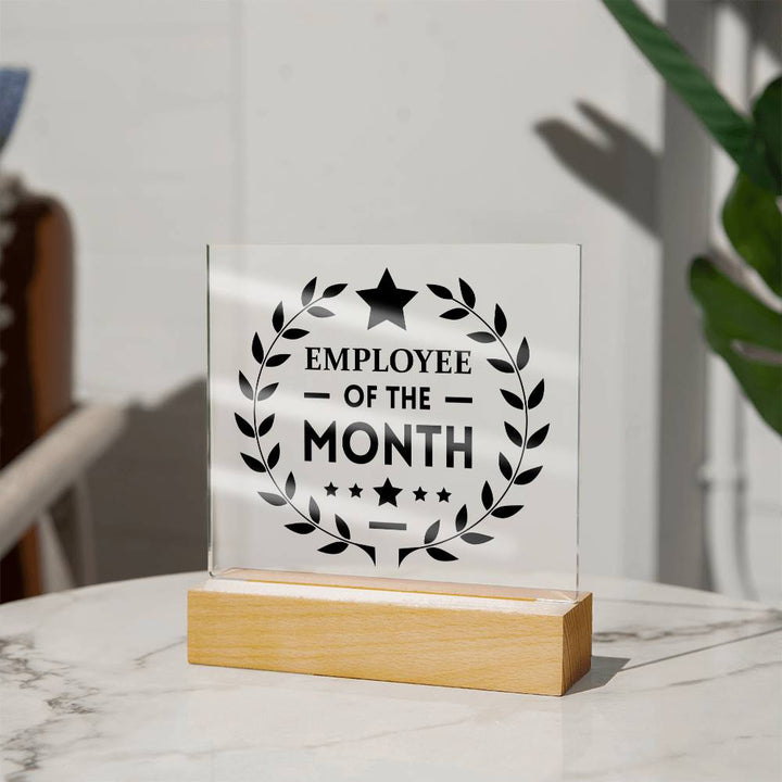 Employee of the Month - Square Acrylic Plaque