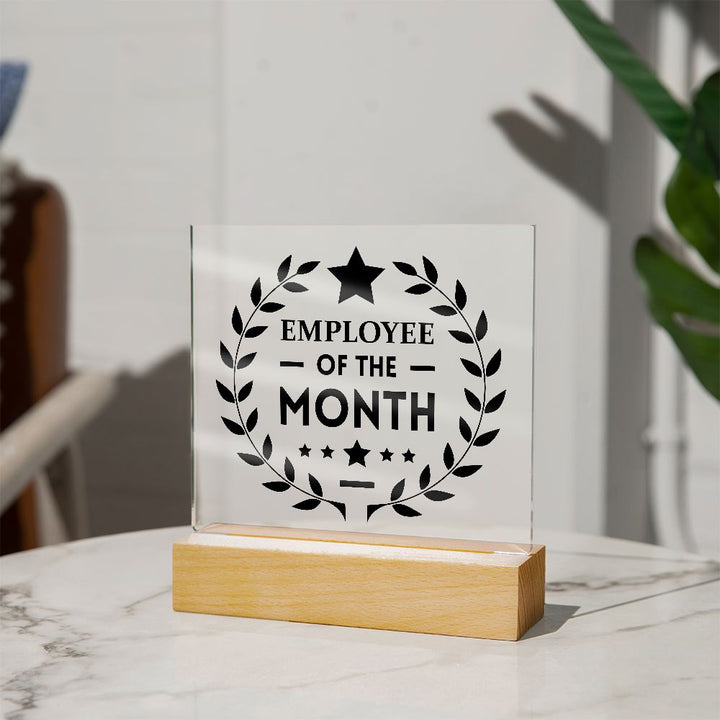 Employee of the Month - Square Acrylic Plaque