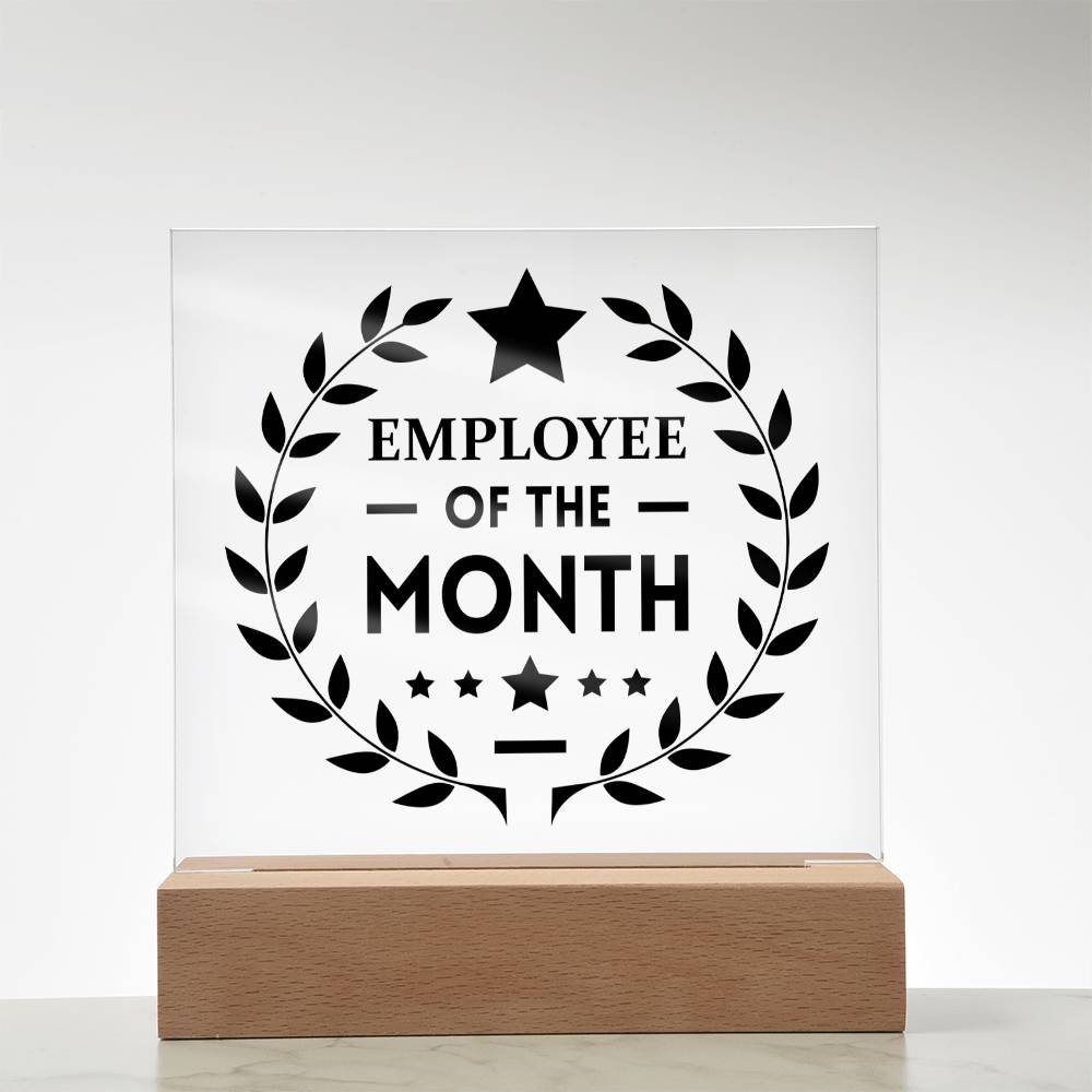 Employee of the Month - Square Acrylic Plaque