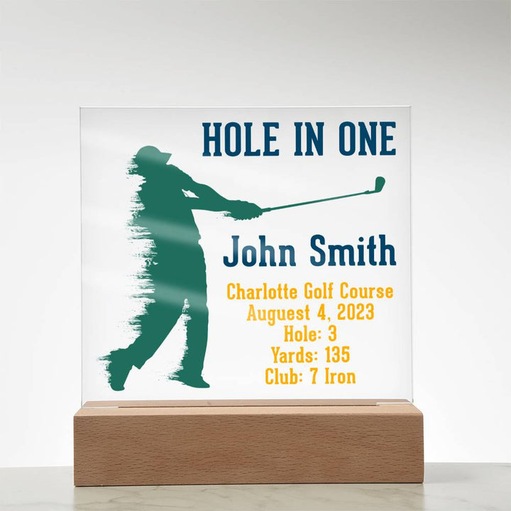 Hole in One | John Smith - Square Acrylic Plaque