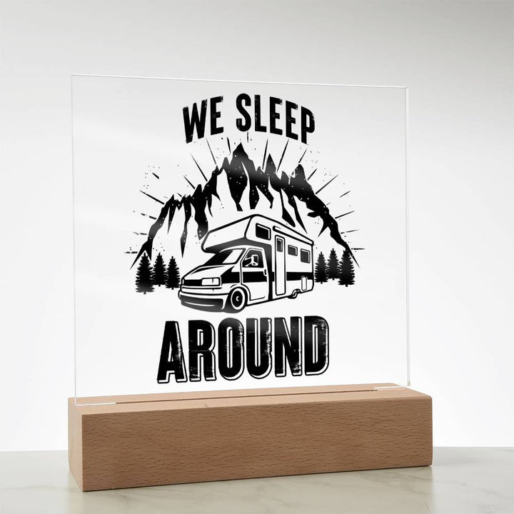 We Sleep Around - Square Acrylic Plaque