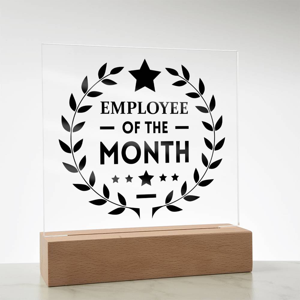 Employee of the Month - Square Acrylic Plaque