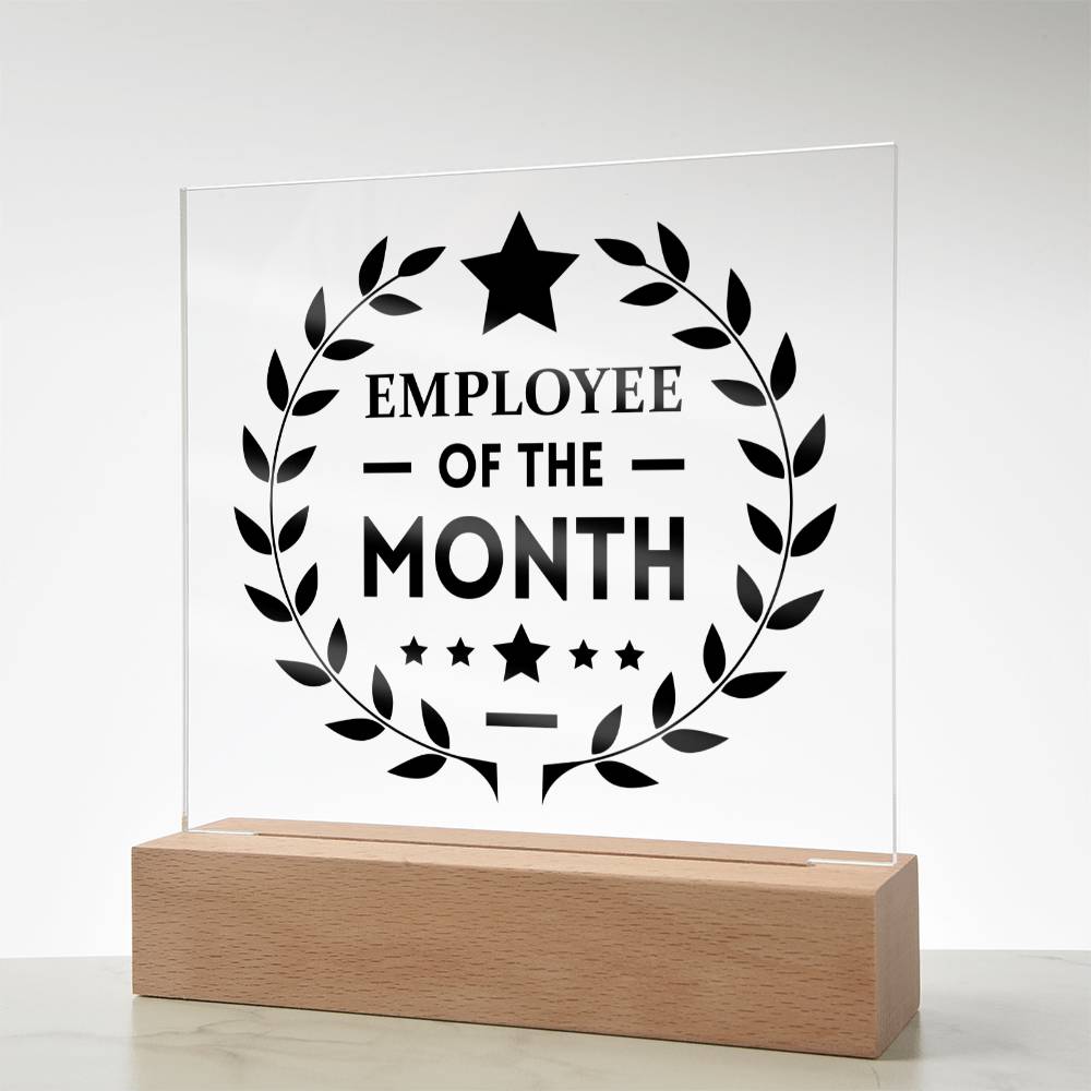 Employee of the Month - Square Acrylic Plaque