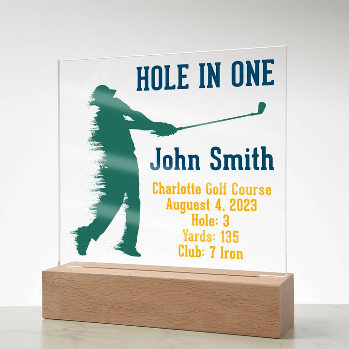 Hole in One | John Smith - Square Acrylic Plaque