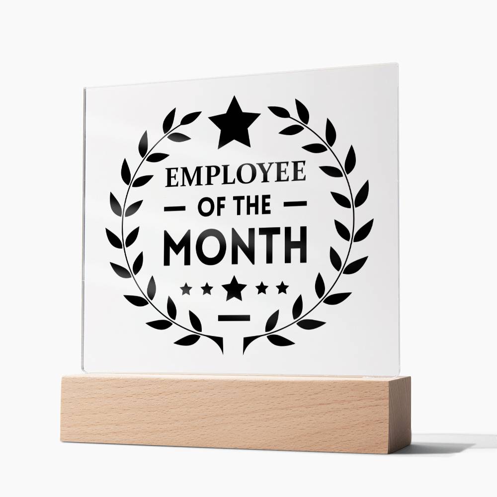 Employee of the Month - Square Acrylic Plaque