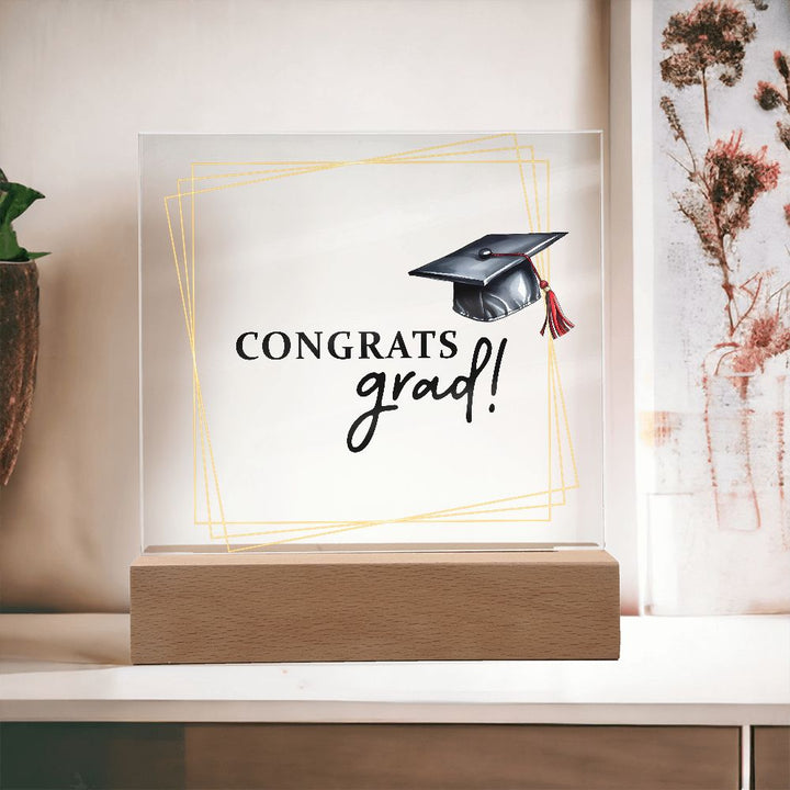 Congrats Grad! - Square Acrylic Plaque