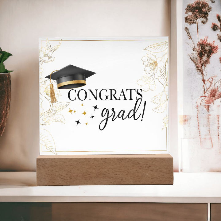 Congrats Grad! - Square Acrylic Plaque