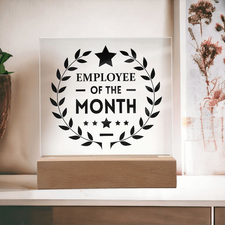 Employee of the Month - Square Acrylic Plaque