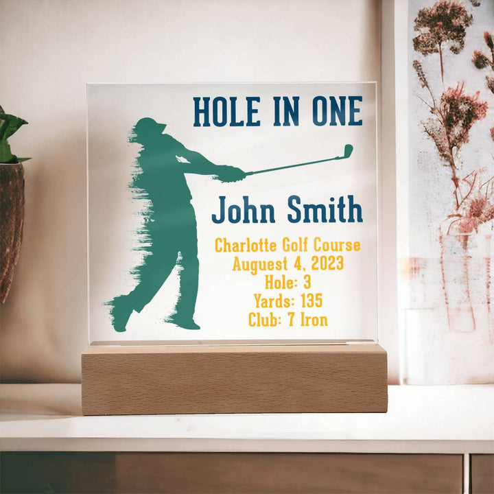 Hole in One | John Smith - Square Acrylic Plaque