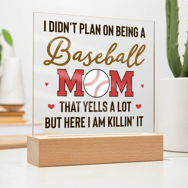 Baseball Mom | But Here I am killin' it - Square Acrylic Plaque