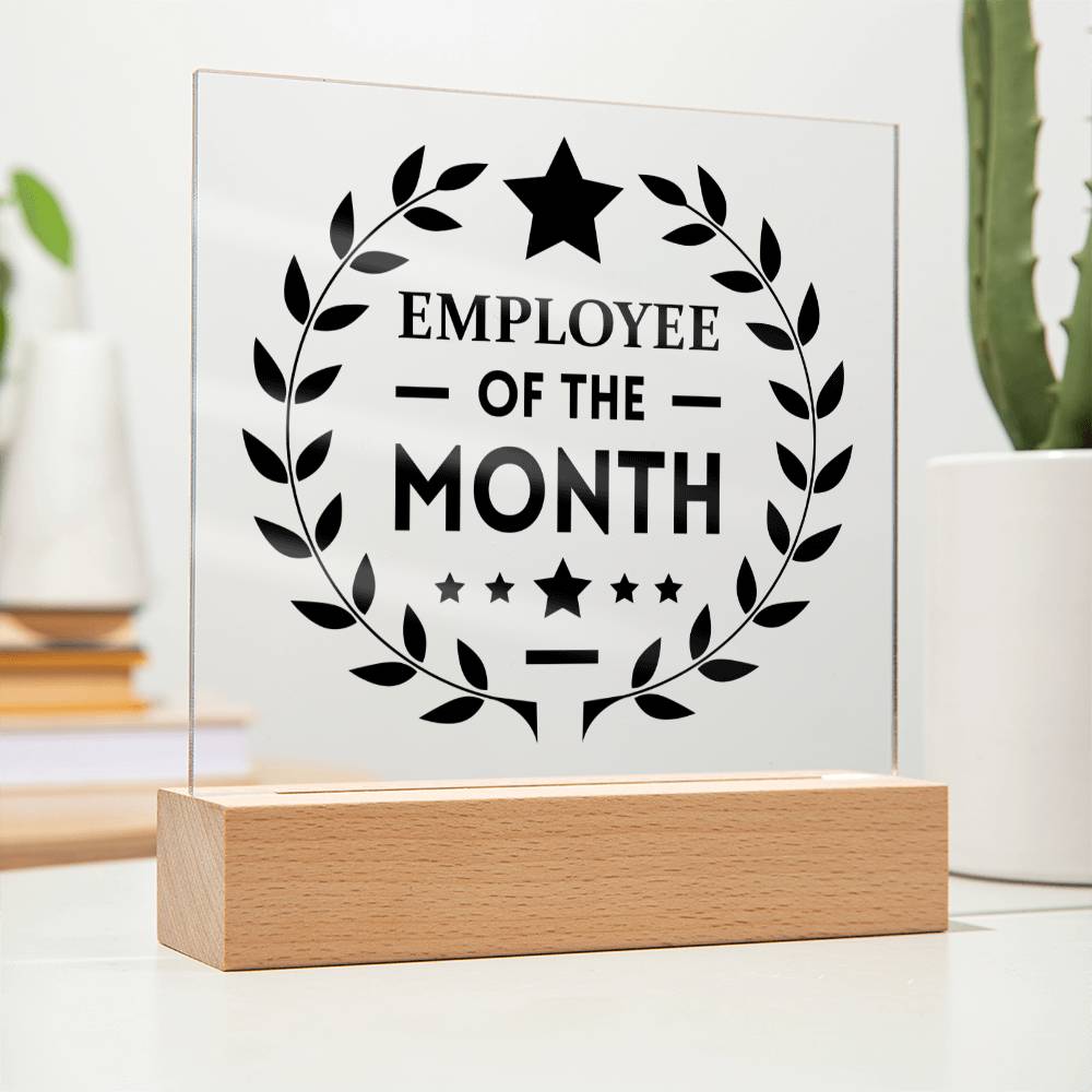 Employee of the Month - Square Acrylic Plaque