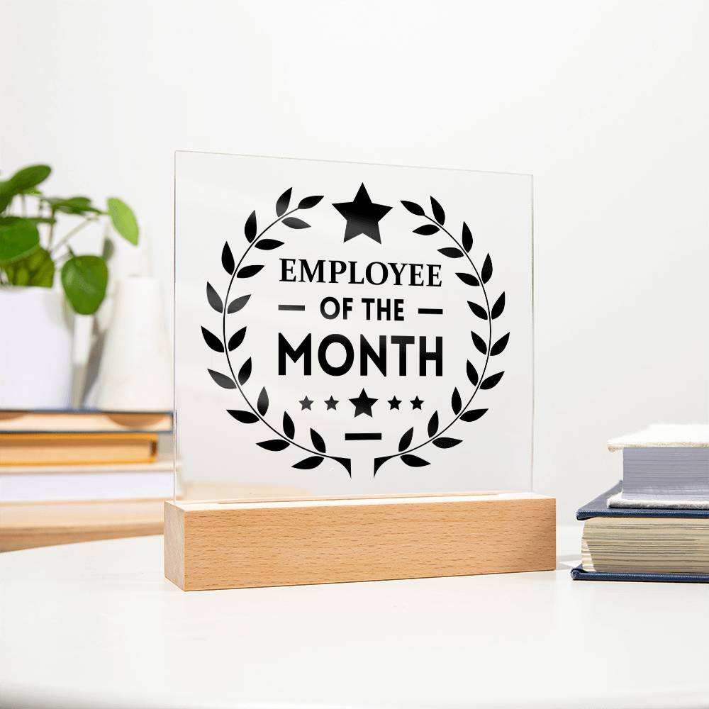 Employee of the Month - Square Acrylic Plaque