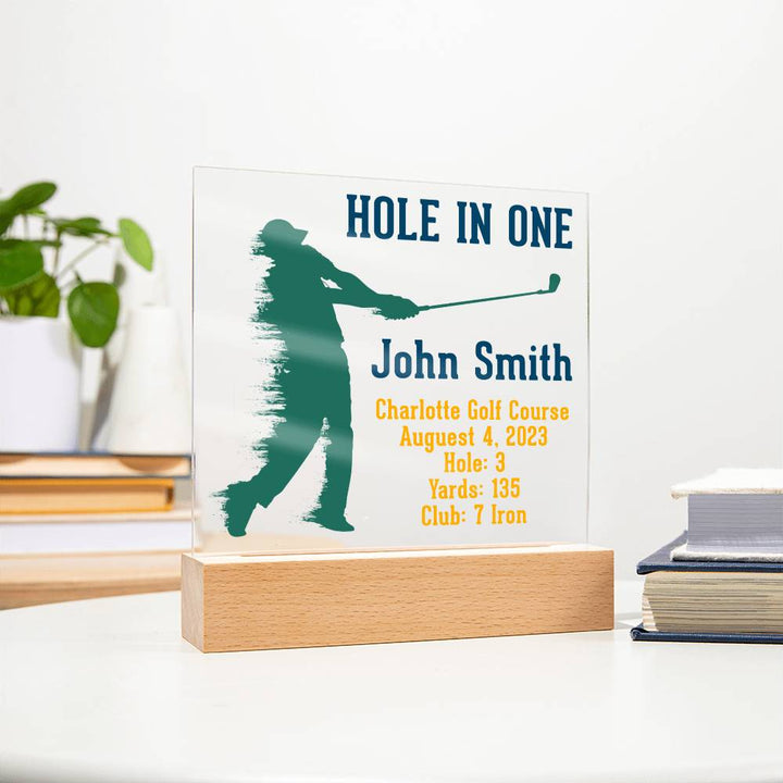 Hole in One | John Smith - Square Acrylic Plaque