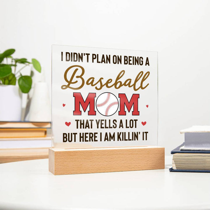 Baseball Mom | But Here I am killin' it - Square Acrylic Plaque