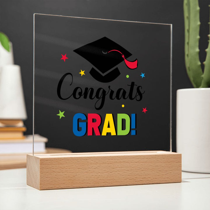 Congrats Grad! - Square Acrylic Plaque