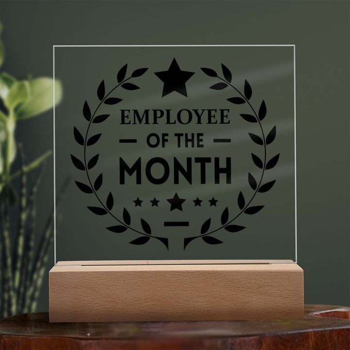 Employee of the Month - Square Acrylic Plaque