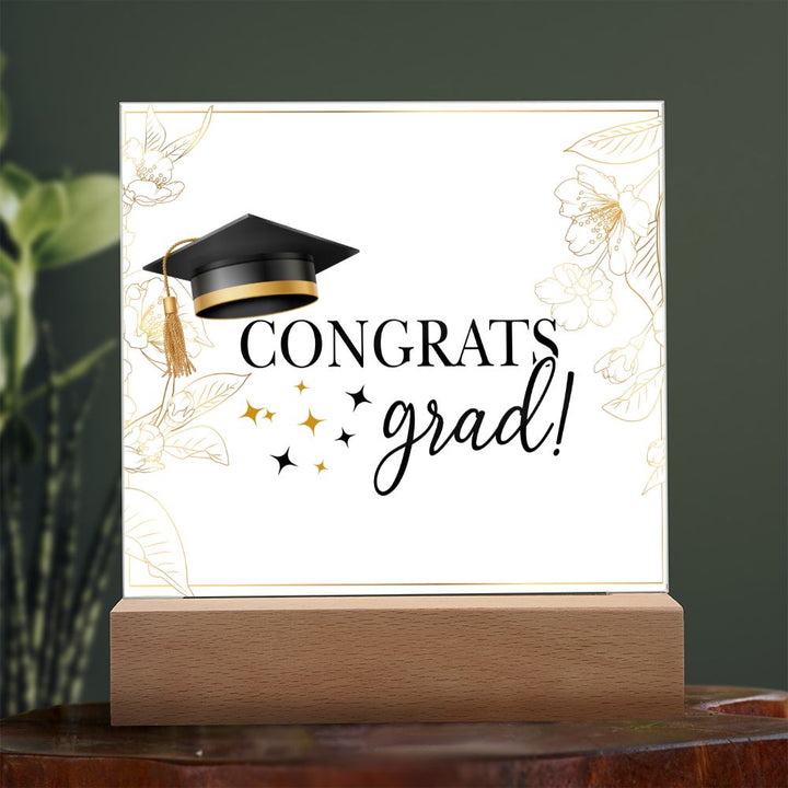 Congrats Grad! - Square Acrylic Plaque