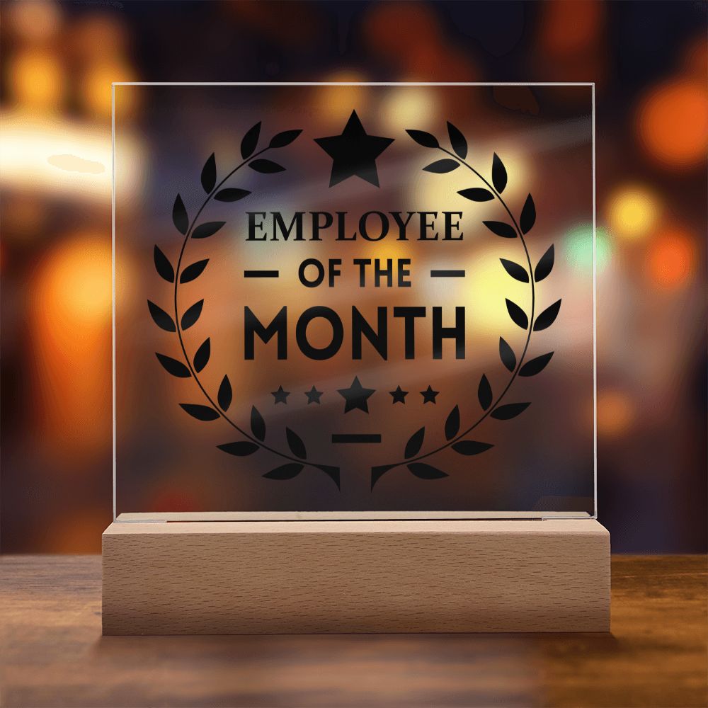 Employee of the Month - Square Acrylic Plaque