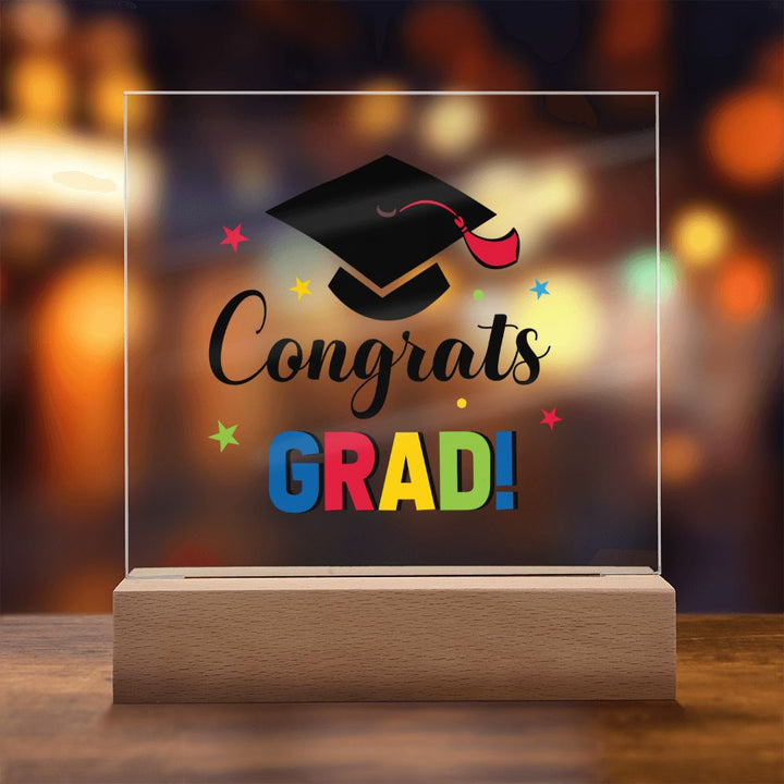 Congrats Grad! - Square Acrylic Plaque