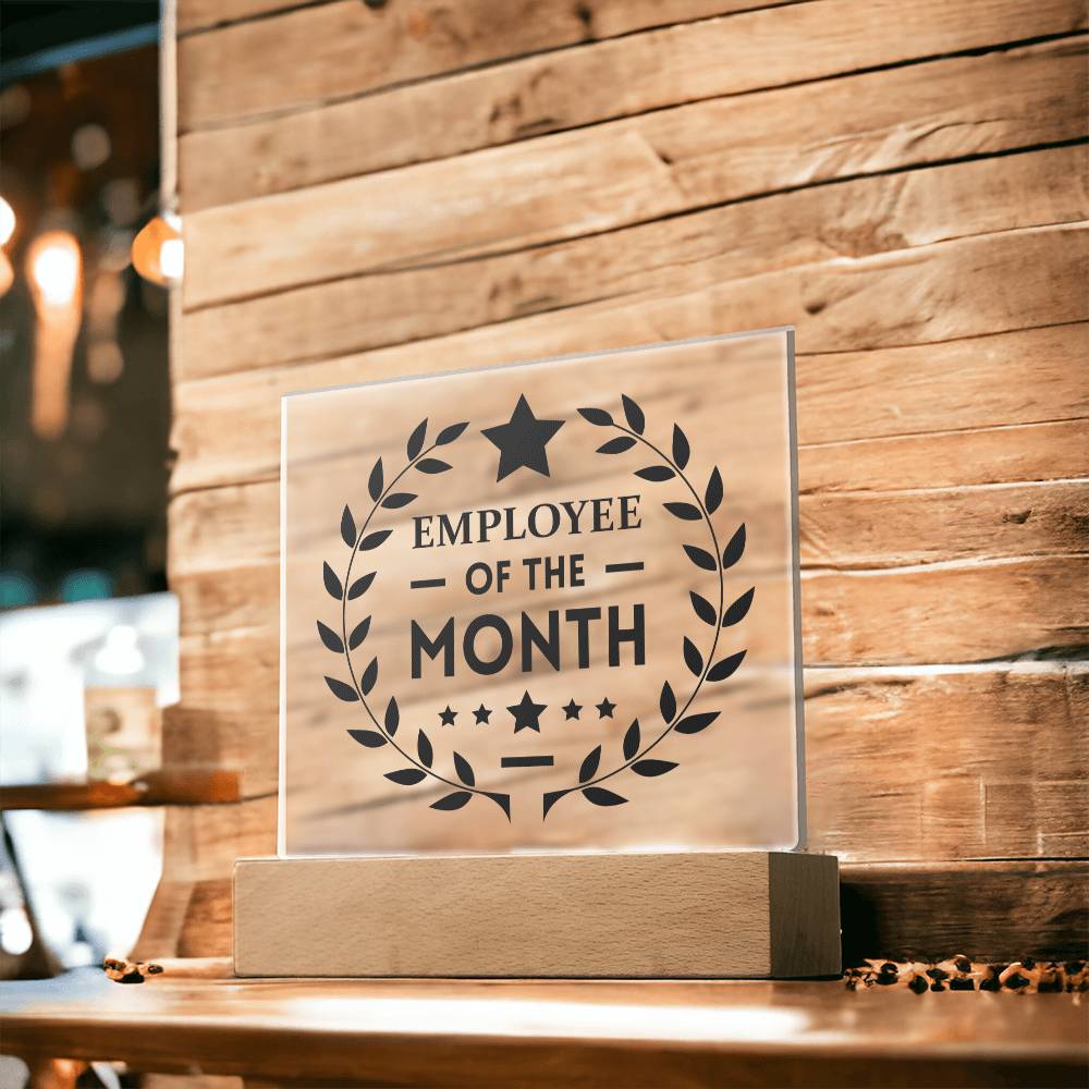 Employee of the Month - Square Acrylic Plaque