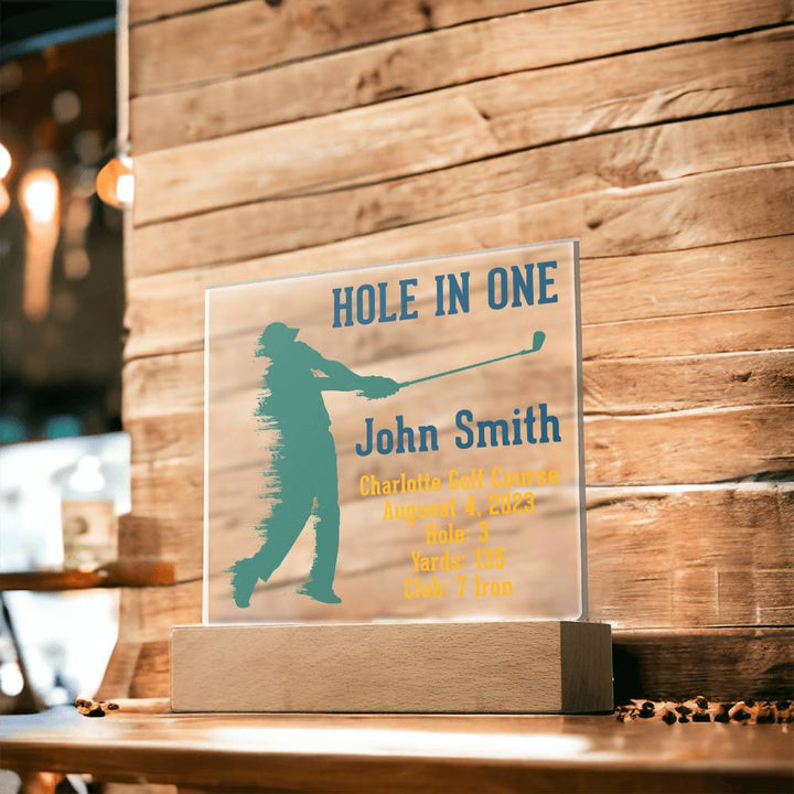 Hole in One | John Smith - Square Acrylic Plaque