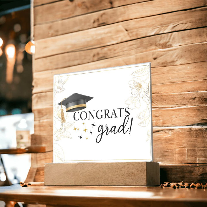 Congrats Grad! - Square Acrylic Plaque