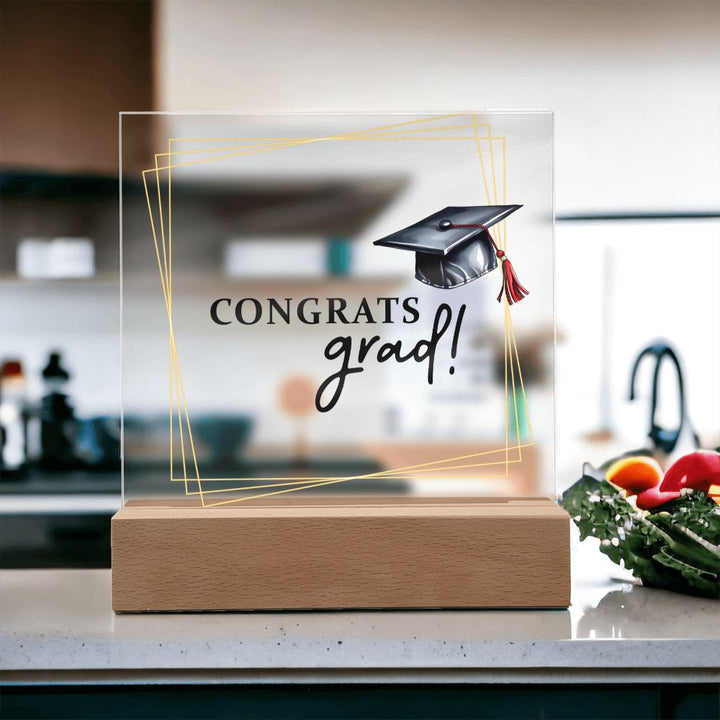 Congrats Grad! - Square Acrylic Plaque