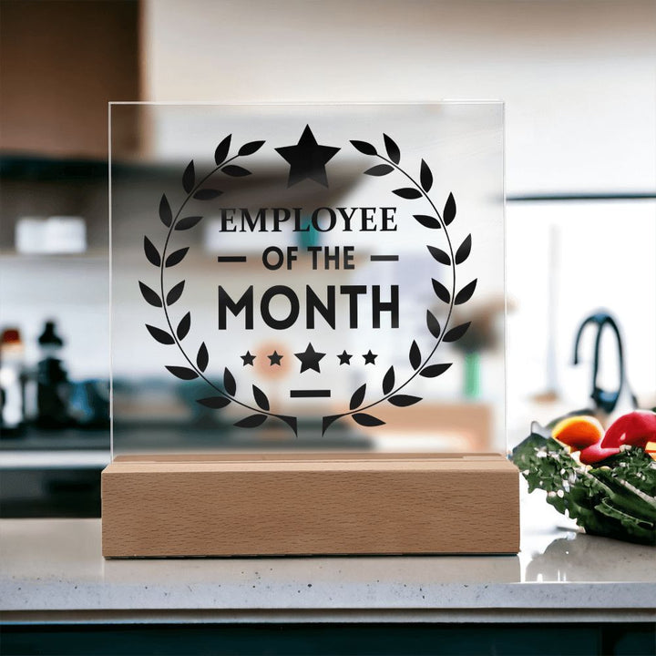 Employee of the Month - Square Acrylic Plaque