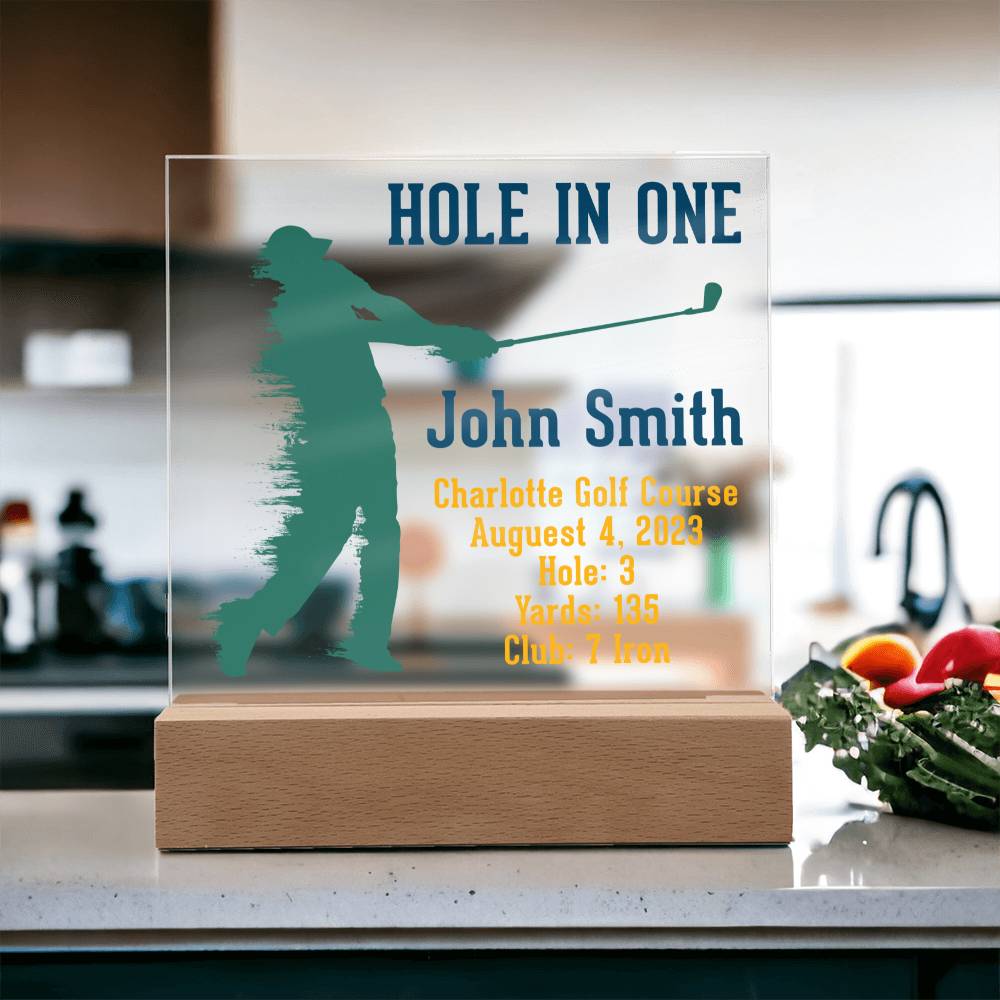 Hole in One | John Smith - Square Acrylic Plaque