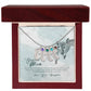 Dearest Mom | You are the most beautiful and caring person in this world - Baby Feet Necklace with Birthstone