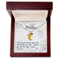 To My Mother | Thank you for always being there for me - Baby Feet Necklace with Birthstone