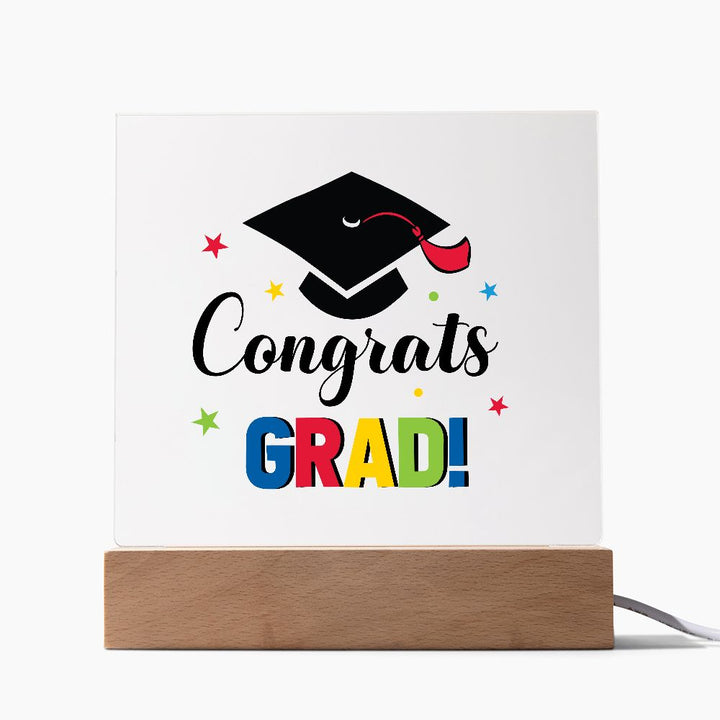 Congrats Grad! - Square Acrylic Plaque