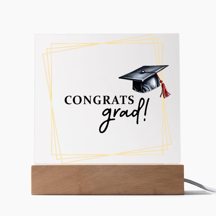 Congrats Grad! - Square Acrylic Plaque