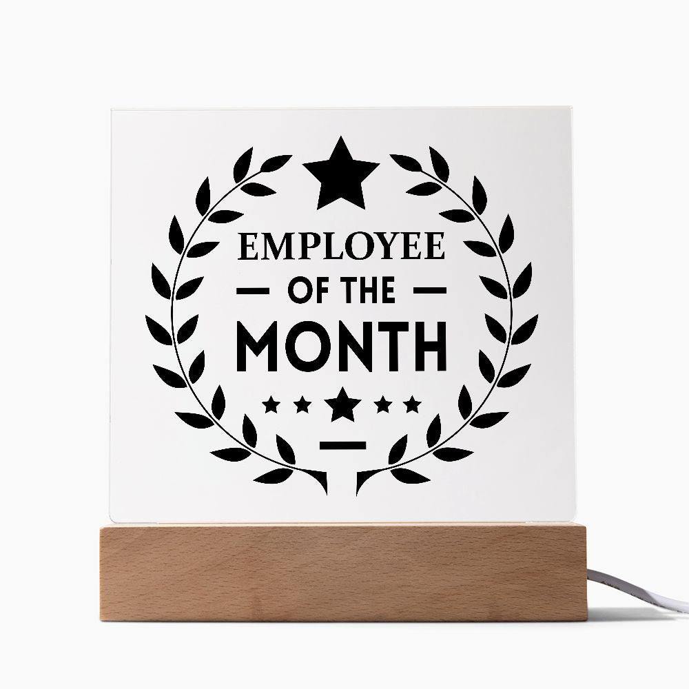 Employee of the Month - Square Acrylic Plaque