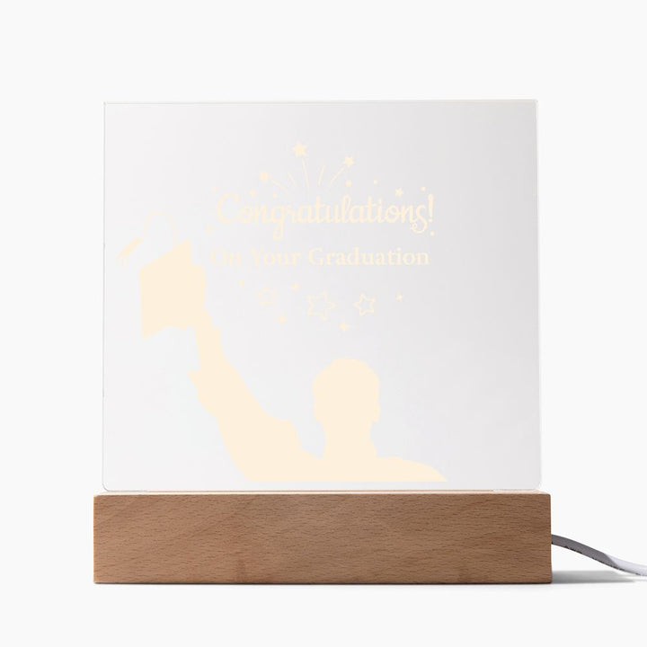 Congratulations! On your Graduation - Square Acrylic Plaque